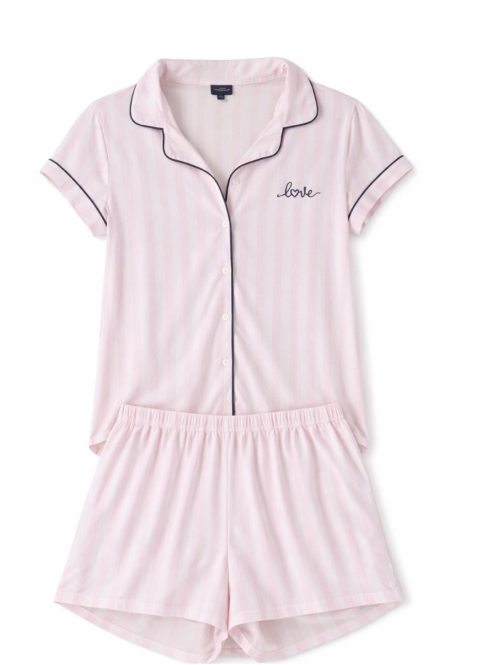 Laura Ashley Pink stripe pajama set size XL